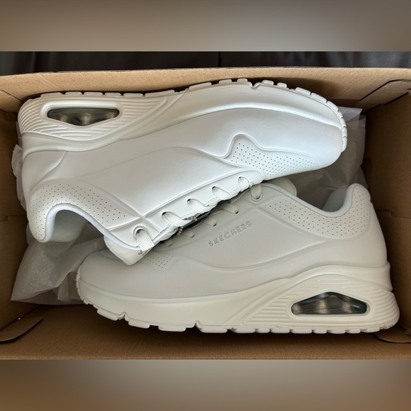 Skechers All-White Athletic Shoes - Picture 2 of 6